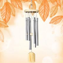 Jalleria - Carillon a Vent Exterieur, Carillon à Vent de Jardin 6 Tubes en Aluminium Carillons Décoratifs D'extérieur, Carillon Exterieur Jardin