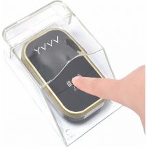 Couvercle Transparent étanche pour Sonnette sans Fil Bouton de Carillon Kit porte extérieure Coque Boîtier Installation facile Transmetteur