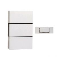 Carillon filaire Chacon 1 mélodie - Bouton poussoir avec rétroéclairage - Blanc