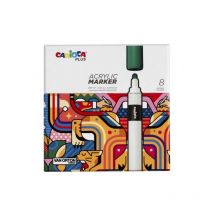 Acrylmarker, mehrfarbig, 8 Stück (Packung mit 1 Stück) - Carioca