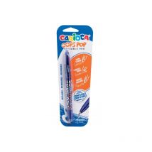 Carioca oops pop boligrafo borrable - termo sensible - empuñadura texturizada - punta de 0.7mm - doble goma - recambios compatibles - color azul