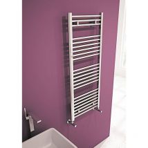 Carisa - Nile Chrome Designer Heated Towel Rail 800mm h x 500mm w Electric Only - Thermostatic