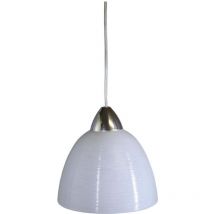 Carla lampadario a sospensione E27 a 1 luce da 20 cm colore bianco