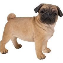 Carlino in piedi in resina 33 cm