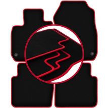 CARLUX-RED Autofußmatten für: Honda CR-V V SUV (2018-)