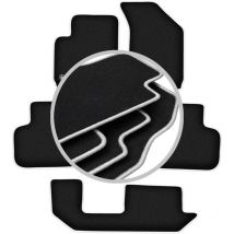 CARLUX-SILVER Autofußmatten für: Fiat Freemont 7-Sitzer (2011-2016)