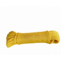 Viso - Carotte cordage polypropylène Jaune Ø6 x L.25 m - CPB2561