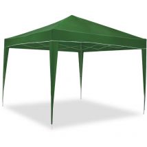 Smartsun - Carpa California 3x3m de aluminio plegable Verde. Jardín, playa, campo, terraza