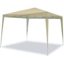Carpa California 3x3m De Aluminio Plegable Beige. Jardín, Playa, Campo, Terraza