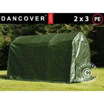 Dancover - Carpa de almacenamiento pro 2x3x2m pe, Verde