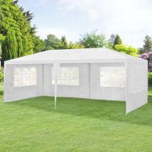 Casa.pro - Carpa pabellón para jardín Wedau 600x300x255 cm Blanco [ ]