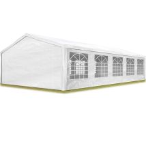 Carpasol - toolport Carpa para fiestas 5x10 m en blanco lona pe 350 n impermeable carpa para el jardín con protección uv