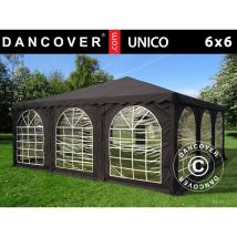 Dancover - Carpa para fiestas Carpa Eventos Pagoda unico 6x6m, Negra