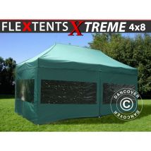 Dancover - Carpa plegable Carpa Rapida FleXtents Xtreme 60 4x8m Verde, Incl.