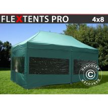 Dancover - Carpa plegable Carpa Rapida FleXtents pro 4x8m Verde, Incl. 6
