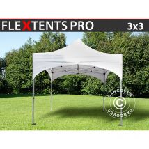 Dancover - Carpa plegable Carpa Rapida FleXtents pro 'Arched' 3x3m Blanco