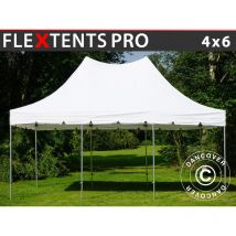 Carpa plegable Carpa Rapida FleXtents PRO Peak Pagoda 4x6m Blanco