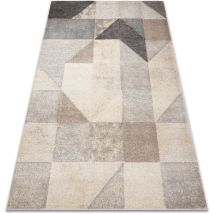 Carpet fusion 9777 cream / beige - Geometric, modern, abstract beige 200x290 cm