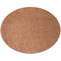 Rugsx - Carpet, round indus cooper 82 plain, melange orange round 100 cm