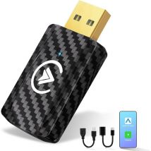 Carplay sans Fil & Android Auto sans Fil Adaptateur, 2 en 1 Clé SMT-AC01 Convertit Android Auto/Carplay Filaire en sans Fil pour Les Voitures avec AA