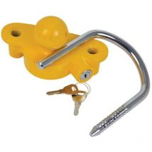 Serrure a cylindre pour attelage de remorque