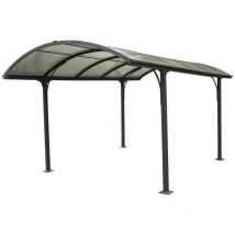 Carport 14.62 m2 gris anthracite Habrita car 3048 alrp