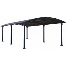 Palram - Canopia Aluminium Carport Arcadia 6400 Anthrazit 644x359x242 cm