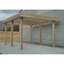 Carport base 6x5 h 4m, Ancrage Aucun, Panneaux de toit Aucun