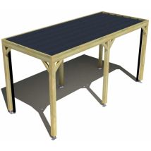 Carport Bois • 5m X 2m • Indépendante • Sens Profondeur • Livraison Comprise