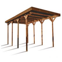Carport en bois traité 32,3 m² - Camping car