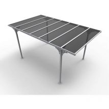 Tettoia in alluminio Carport, tetto in policarbonato 300x480 Foresta