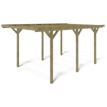 Carport, abri de voiture 3,04x5,12 m - 15,57 m2
