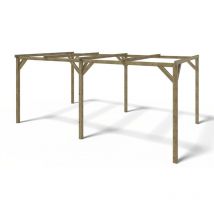 Altanka - Carport, abri de voiture 3x5,10 m - 15,30 m2