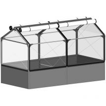 Carré potager premium avec serre Basic air Longueur 240 cm