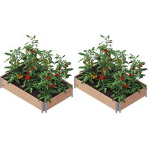 Carré potager Gardenbox 120 x 80 cm (Lot de 2)