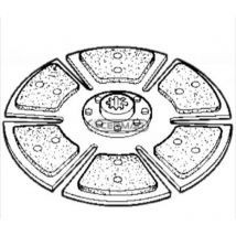 Starre Zentralscheibe für Ackerschlepper 68.2 68.4 78.2 15586 - Carraro