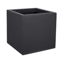 Jardinière carrée Graphit Up 29,5 x 29,5 x 29,5 cm - 21 l - Gris anthracite EDA