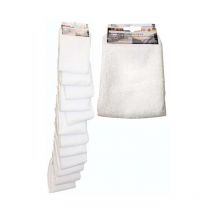 Epongette Blanc 32x32 Cross X12 - tissages de beaulieu