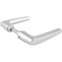 Handlock - Poignée de verrouillage en aluminium argenté avec carré de 8 mm