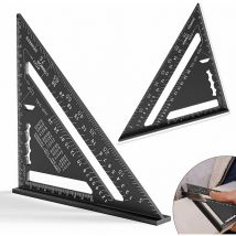 Carré de menuiserie de 7 pouces, rapporteur d'angle triangulaire de haute précision, triangle en aluminium, carré de menuiserie, carré de menuiserie,