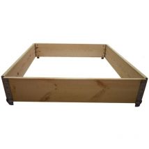 Carré potager en bois naturel 1000x1000mm