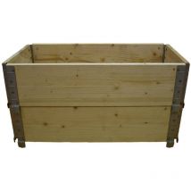 Multitanks - Carré potager en bois naturel 800x400mm hauteur 390mm