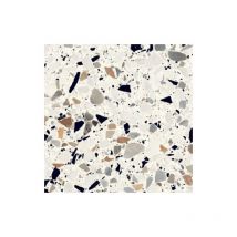 Del Conca - Carrelage à motif effet terrazzo bianco macro 20x20 cm - 1.16 m²