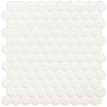 Carrelage adhésif mural x4, 22.78 x 22.73cm Smart Tiles Penny Romy blanc, sticker tuile effet céramique - Salle de bain, cuisine