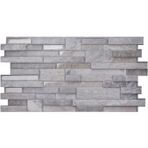 Carrelage adhésif mural xl x2, 57.15 x 28.96cm Smart Tiles Pietra Pozzuoli gros, sticker tuile effet pierre - Salle de bain, cuisine