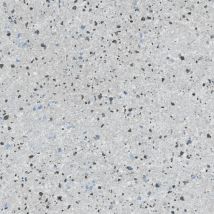Carrelage Aspect terrazzo Milano blanc argent 66x66 cm