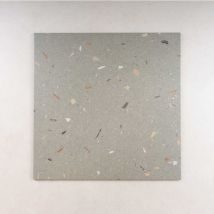 Nais - Carrelage Effet Terrazzo Croccante 60x60 Menta (1,44m²) - Les Carreaux De Jean