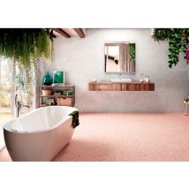 Carrelage Effet Terrazzo District South 60x60cm Rose - Mat - Boîte De 1.42 M2 60x60 Cm Rose - Mat - Boîte De 1.42 M2