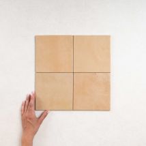 Carrelage Effet Zellige AGADIR Cotto Claro mate 14,7x14,7cm (0,95m2) - Les Carreaux de Jean