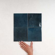 Carrelage Effet Zellige agadir Lago 14,7x14,7cm (0,95m2) - Les Carreaux de Jean